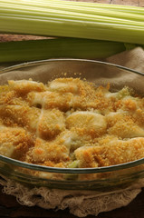 Sedano gratinato al formaggio ft0204_5631 Grated celery with cheese