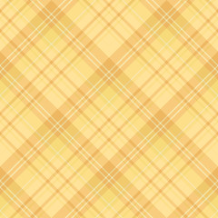 Seamless pattern in interesting cozy yellow and light orange colors for plaid, fabric, textile, clothes, tablecloth and other things. Vector image. 2