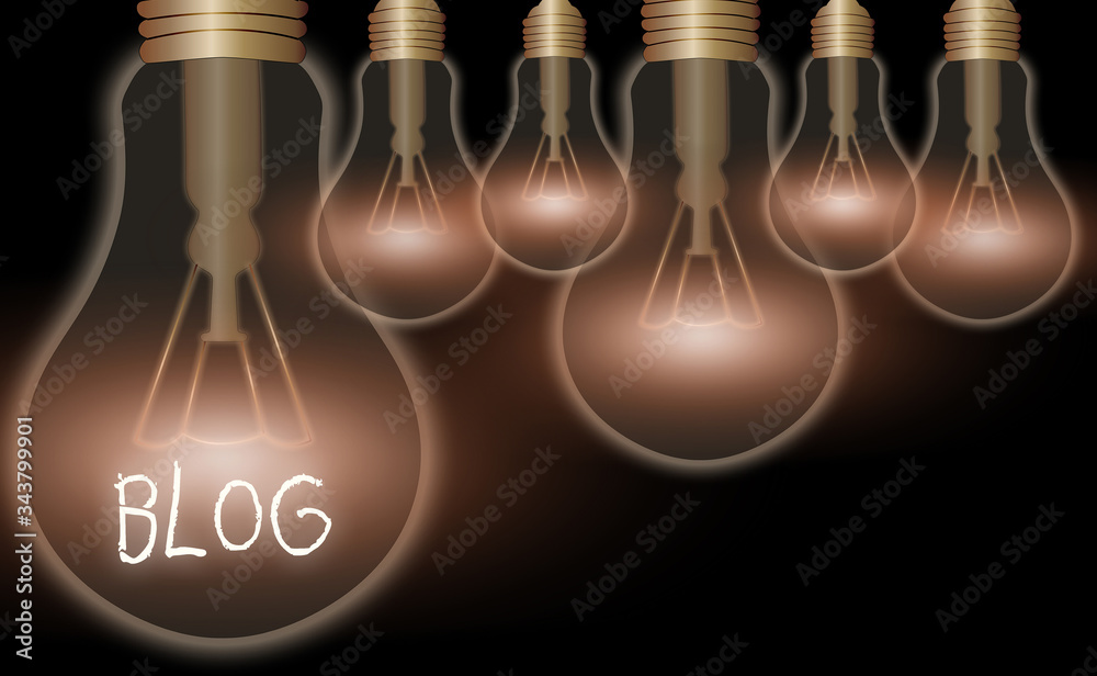 Poster conceptual hand writing showing blog. concept meaning regularly updated website web page run by indi