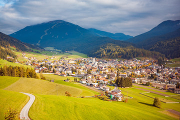 Fototapeta na wymiar Innichen town in South Tirol