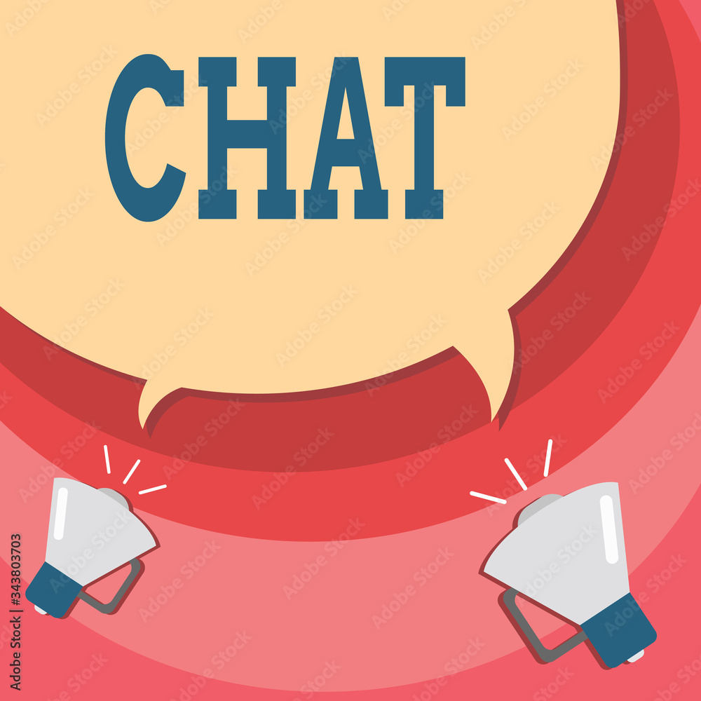 Poster handwriting text writing chat. conceptual photo take part in a discussion that involves sending mess
