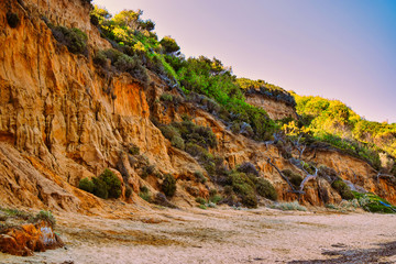 Obraz premium mountain landscape in the morning on Mandraki beach, Skiathos