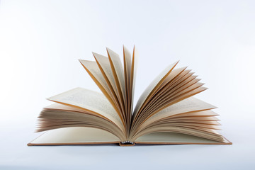 open old book on a white background