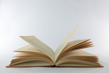 open old book on a white background