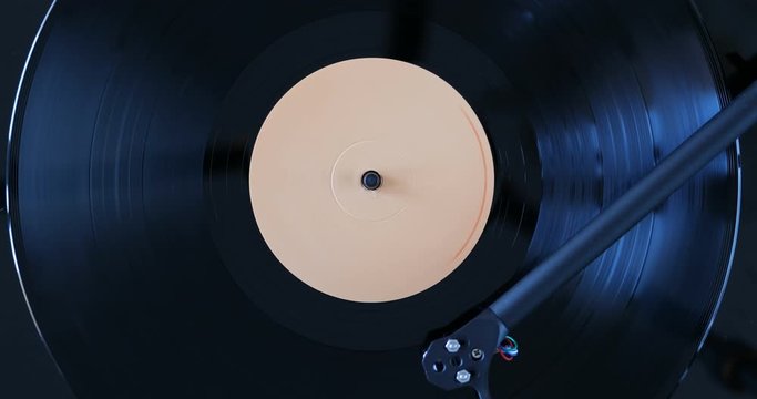 Turntable play LP vinyl record	