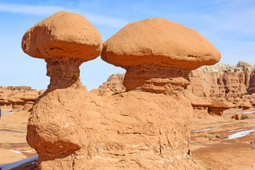 Goblin Valley State Park, Utah, in winter	