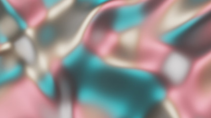 Cakes, Pink Metallic, Foil Texture, Background, 3D Text Illustration, 3D Render ..