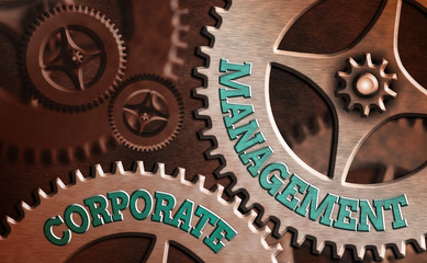 Writing note showing Corporate Management. Business concept for all Levels of Managerial Personnel and Excutives