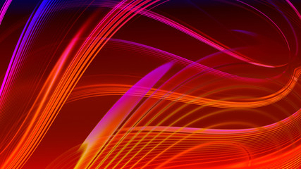 Fototapeta premium Abstract red purple gradient geometric background. Neon light curved lines and shape with colorful graphic design.