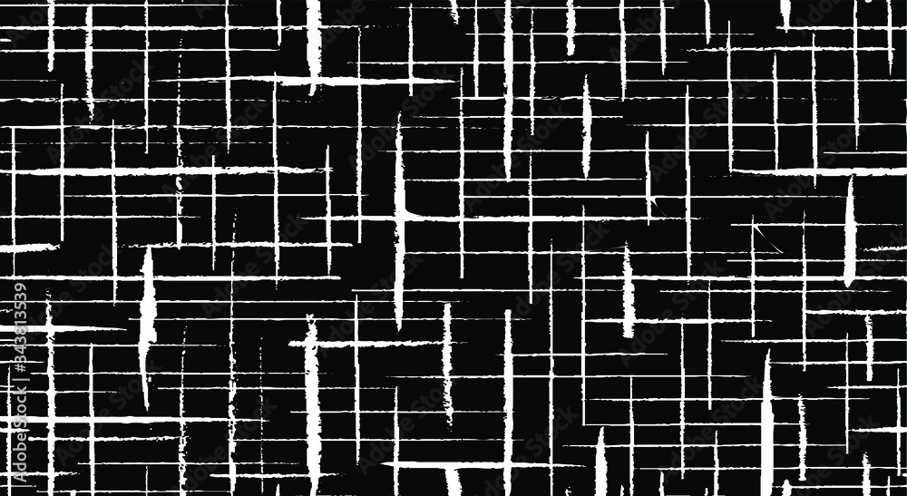 Aufkleber Slim lines texture. Parallel and intersecting lines abstract pattern. Abstract textured effect. Black isolated on white background.Vector illustration. EPS10.