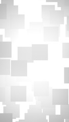 White abstract background. Misty backdrop with grey squares. 3D illustration