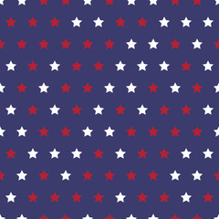 seamless Ameriaca flag pattern background, vector.