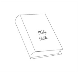 bible to pray from catholic church. Vector illustration for web and mobile design.