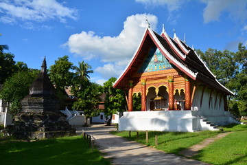 Fototapeta na wymiar Temple Luang Prabang Laos Asie du Sud-Est