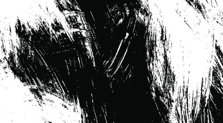 Vector brush sroke texture. Distressed uneven grunge background. Abstract distressed vector illustration. Overlay over any design to create interesting effect and depth. Black isolated on white. EPS10