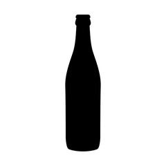 Beer bottle icon isolated on a white background, Vector illustration