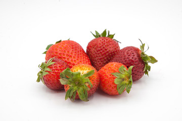 group of strawberries