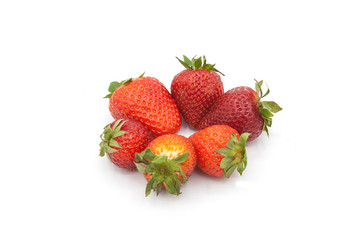 group of strawberries