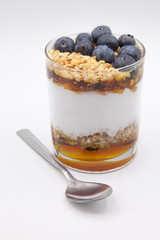 yogurt with blueberries