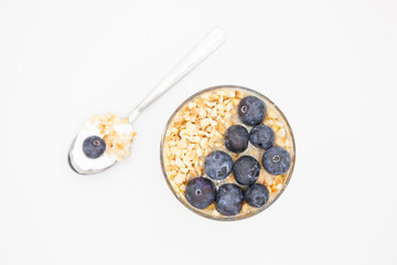 yogurt with blueberries