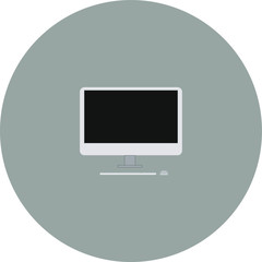 desktop computer. Vector illustration for web and mobile design.