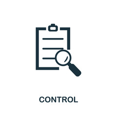 Control icon. Simple illustration from startup collection. Creative Control icon for web design, templates, infographics and more
