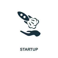 Startup icon. Simple line element Startup symbol for templates, web design and infographics