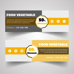 Food & Restuaruant Concept web Bannar Design Template.	