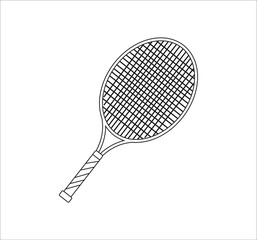tennis racket. Vector illustration for web and mobile design.