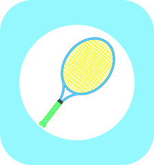 tennis racket. Vector illustration for web and mobile design.