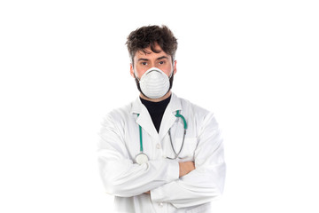 Doctor wearing a lab coat