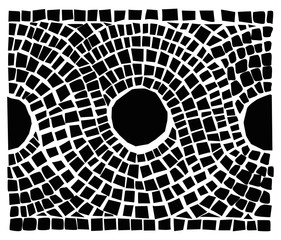 Seamless geometric roman mosaic tile pattern