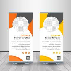 Roll-up for exhibitions, banner for seminar, layout for placement of photos. Universal stand for conference. 