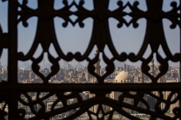 view at Cairo from the Citadel of Cairo or Citadel of Saladin