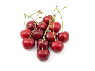 cherry on top of a white background.