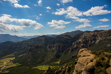 Fototapeta premium Spring in Tremp, Lleida, Pyrenees, Spain