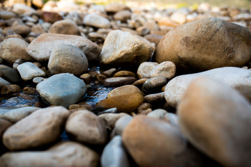 pebble stones on the beach