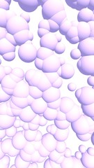 3d rendering picture of pink balls. Abstract wallpaper and background. 3D illustration