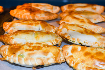 An empanada is a type of baked or fried turnover