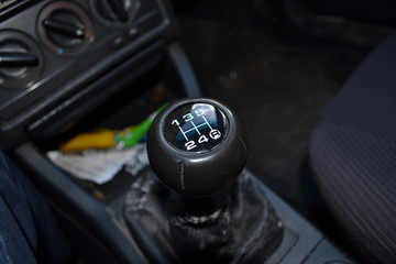 Collection of photographs of scenes in a car.