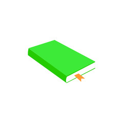 This is a vector book isolated on white background.