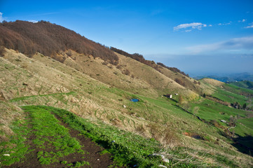 Fototapeta na wymiar panoramic view of Regional Natural Park of Lessinia