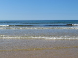 Beautiful beach with clean waters and sparkling sand