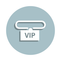 Music festival, concert, vip, id badge icon. Simple glyph, flat vector of music festival icons for ui and ux, website or mobile application