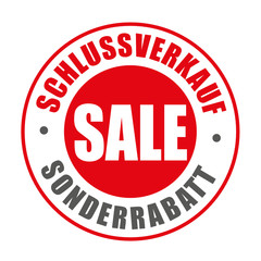 Rabatt Button Stempel