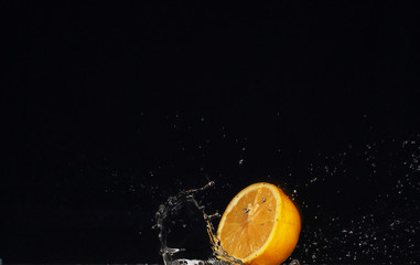 Injection of water, lemon drops,