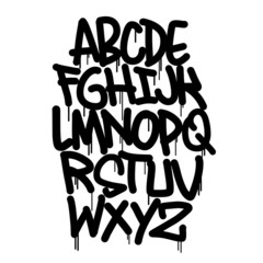 Urban art graffiti style, lettering, font elements and more