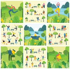 Vector illustration ECO backgrounds of Concept of green, Zero waste, eco energy and quote Save the planet