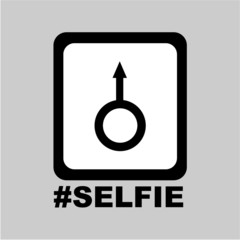 selfie signs print embroidery graphic design vector art