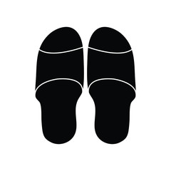 Slippers icon - vector symbol